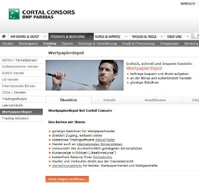 Cortal Consors Wertpapier-Depot