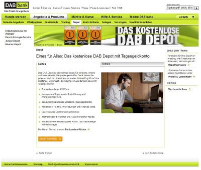 DAB Bank Tagesgeldkonto inkl. Depot