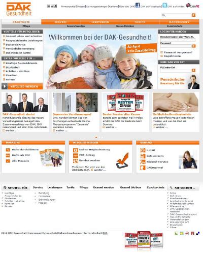 DAK Krankenkasse (Website)