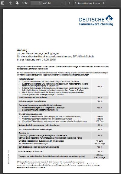 Versicherungsbedingungen PDF