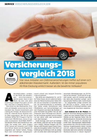 Versicherungsvergleich 2018