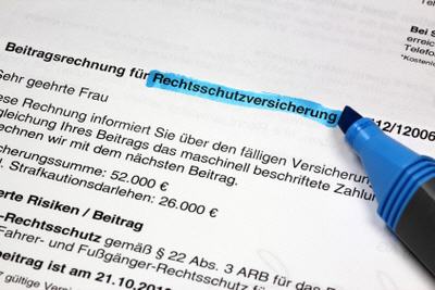 Beitragsrechnung für Rechtsschutzversicherung