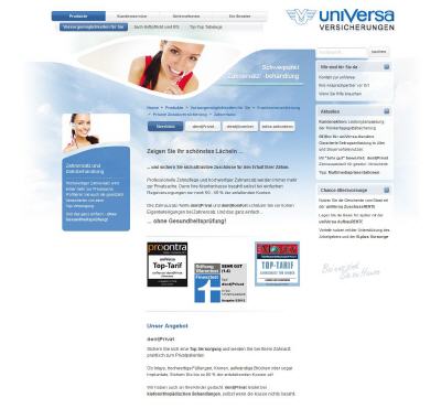 Universa Zahnzusatz-Versicherungen